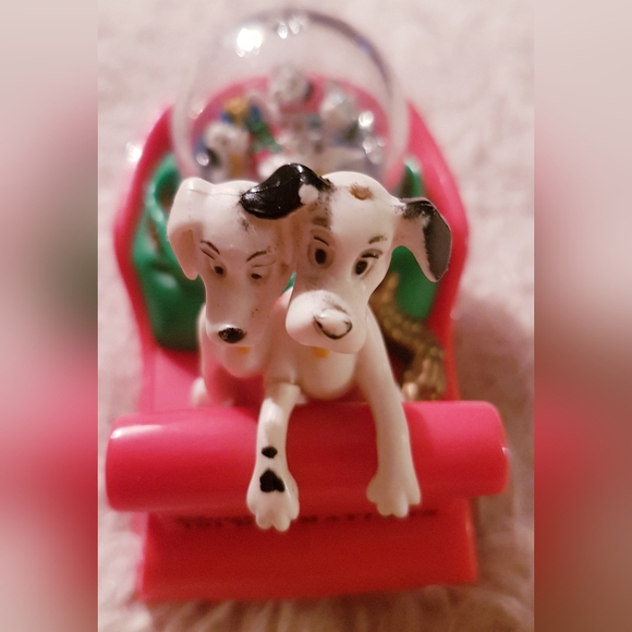 1996 101 Dalmatians Snow Globe Holiday Figure Disney McDonald's Toy TLC - Picture 14 of 16